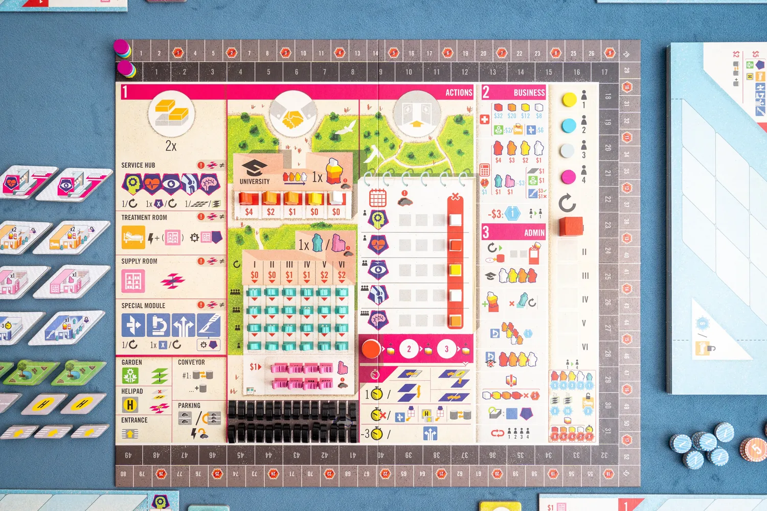 Capstone Clinic Deluxe Edition Brettspiel Krankenhaus
