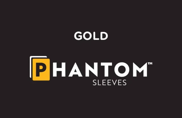 Capstone Games Phantom Sleeves Gold Kartenhüllen matt