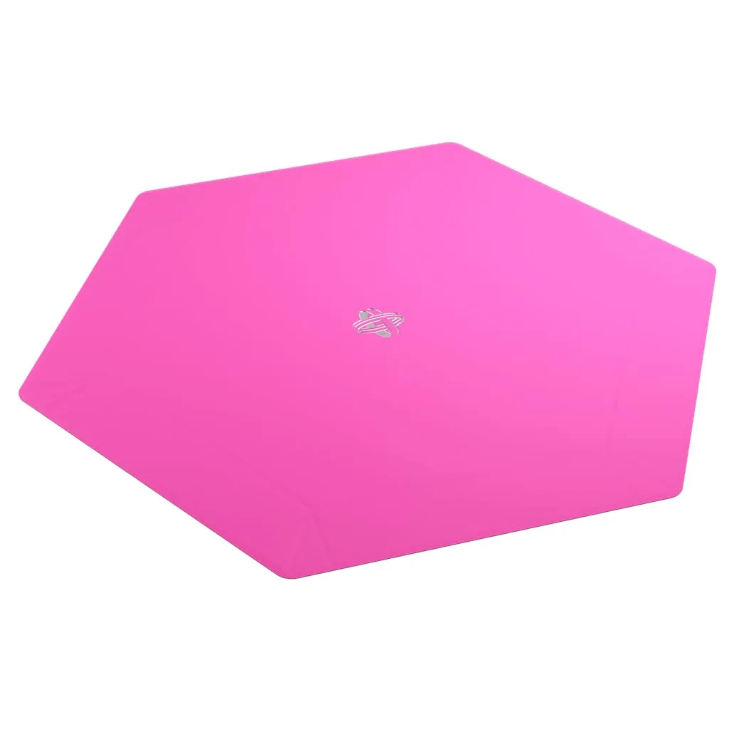Gamegenic Magnetic Dice Tray Hexagonal Würfelbrett Schwarz Grau
