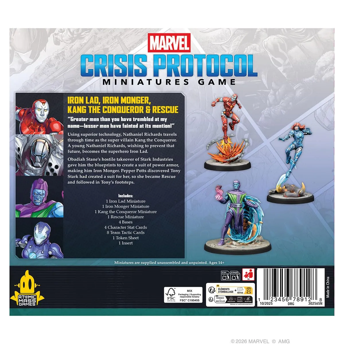 Asmodee Marvel: Crisis Protocol Iron Lad Kang Rescue Miniaturen-Set