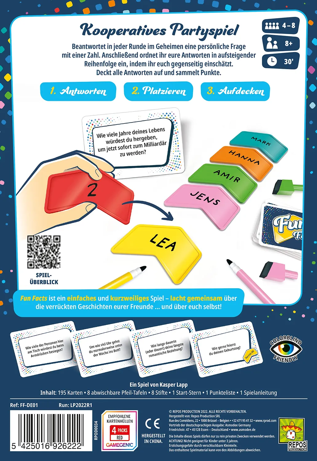 Asmodee Fun Facts Partyspiel kooperativ deutsch