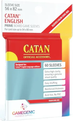 Gamegenic Prime Catan-Sized Sleeves Kartenhüllen 56x82 60 Stk