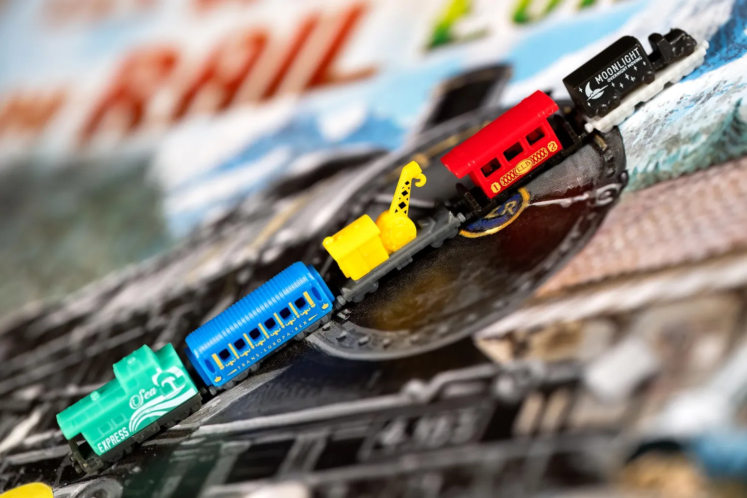 Zug um Zug Deluxe Train Sets Spielfiguren Blau 45
