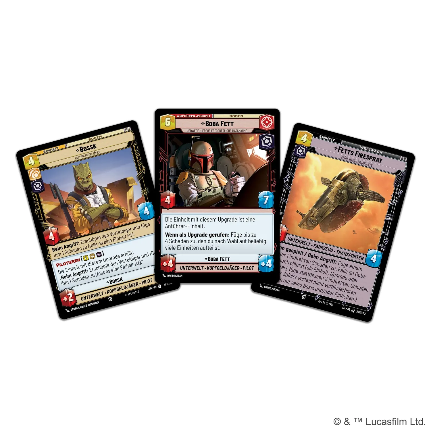 Star Wars Unlimited Boba Fett Spotlight-Deck Deutsch 50 Karten