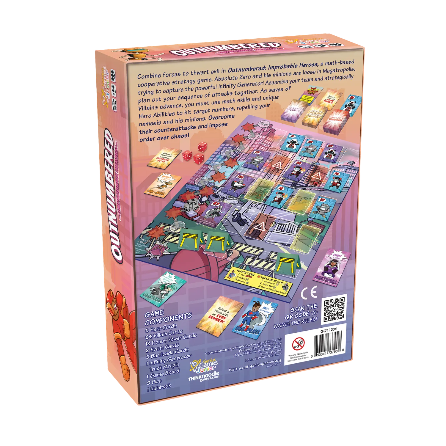 Genius Games Outnumbered Brettspiel Helden Mathe