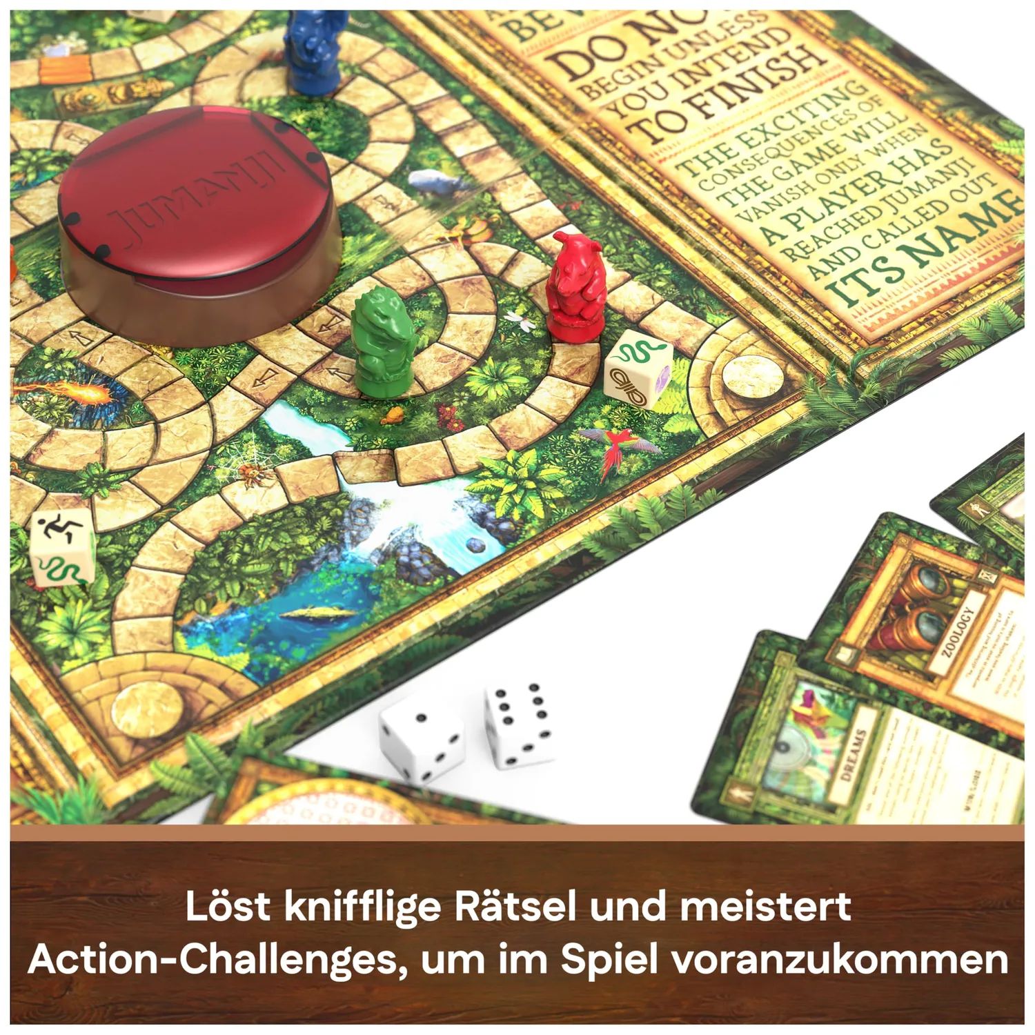 Jumanji Neuauflage 2026 Familienspiel Brettspiel 2-4 Spieler
