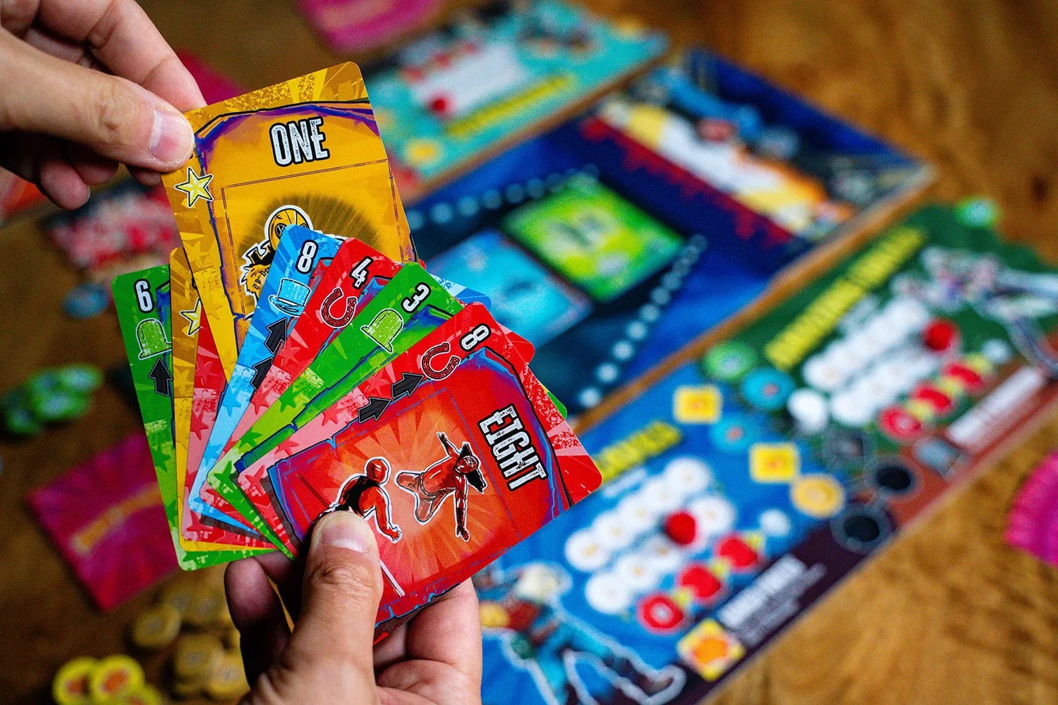 Capstone Games Rowdy Partners Stichspiel Teams Wrestling