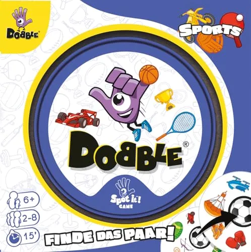 Dobble Sports Kartenspiel Metalldose 2-8 Spieler Deutsch