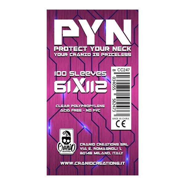 Cranio PYN Kartenhüllen 61x112 50 Stück