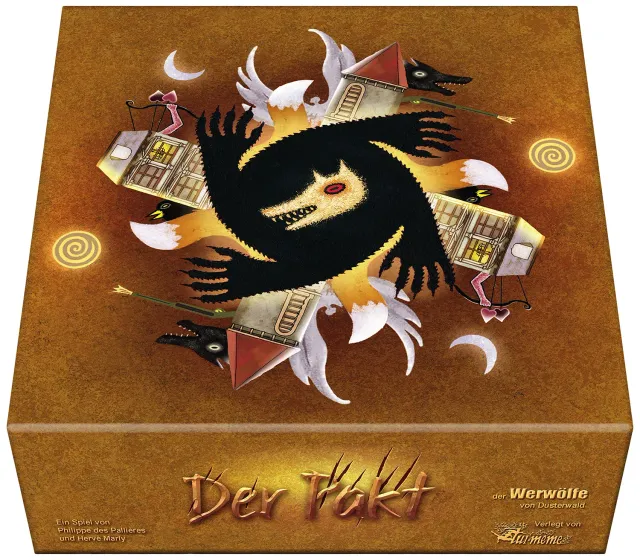 Asmodee Werwölfe von Düsterwald Der Pakt Partyspiel Box