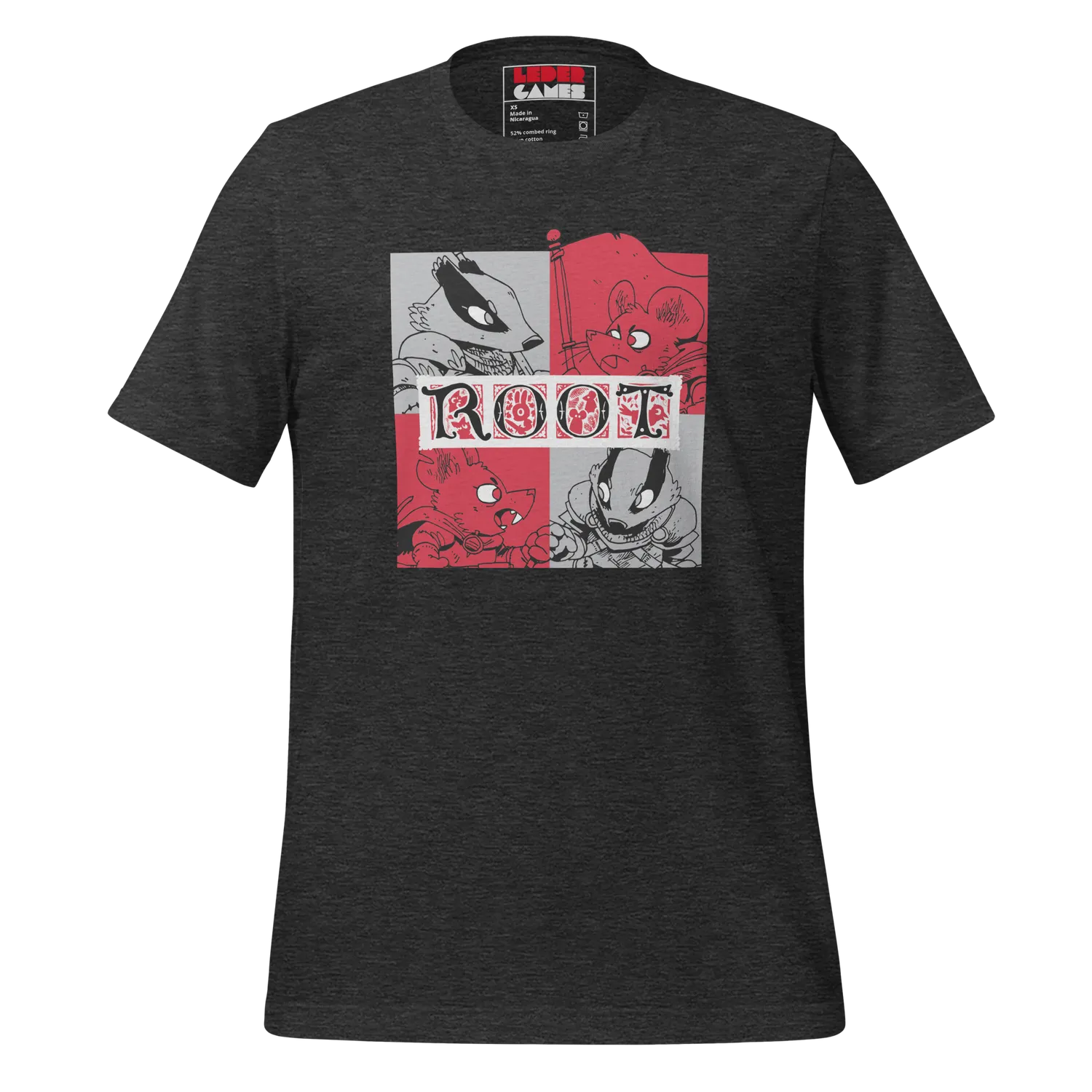 Leder Games Root Marauder Factions Tee Schwarz M